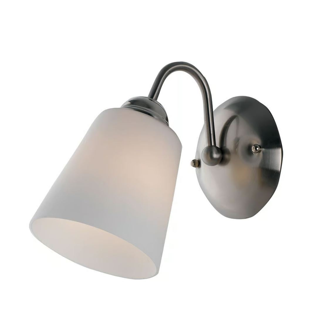 Applique 1162 Luce Led(E14) 26 cm in Metallo e Vetro