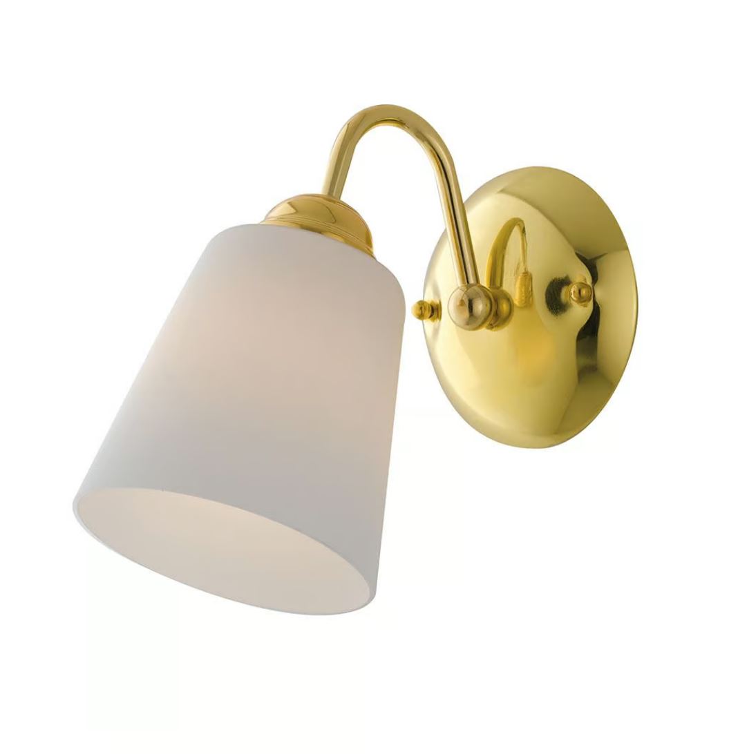 Applique 1162 Luce Led(E14) 26 cm in Metallo e Vetro