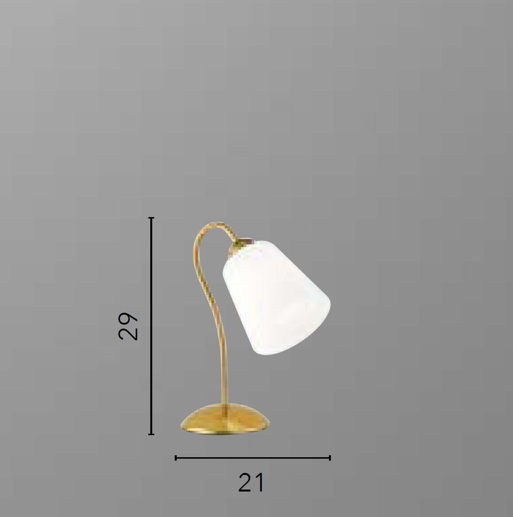 Lampada 1162 Led(E14) 29 cm in Metallo e Vetro