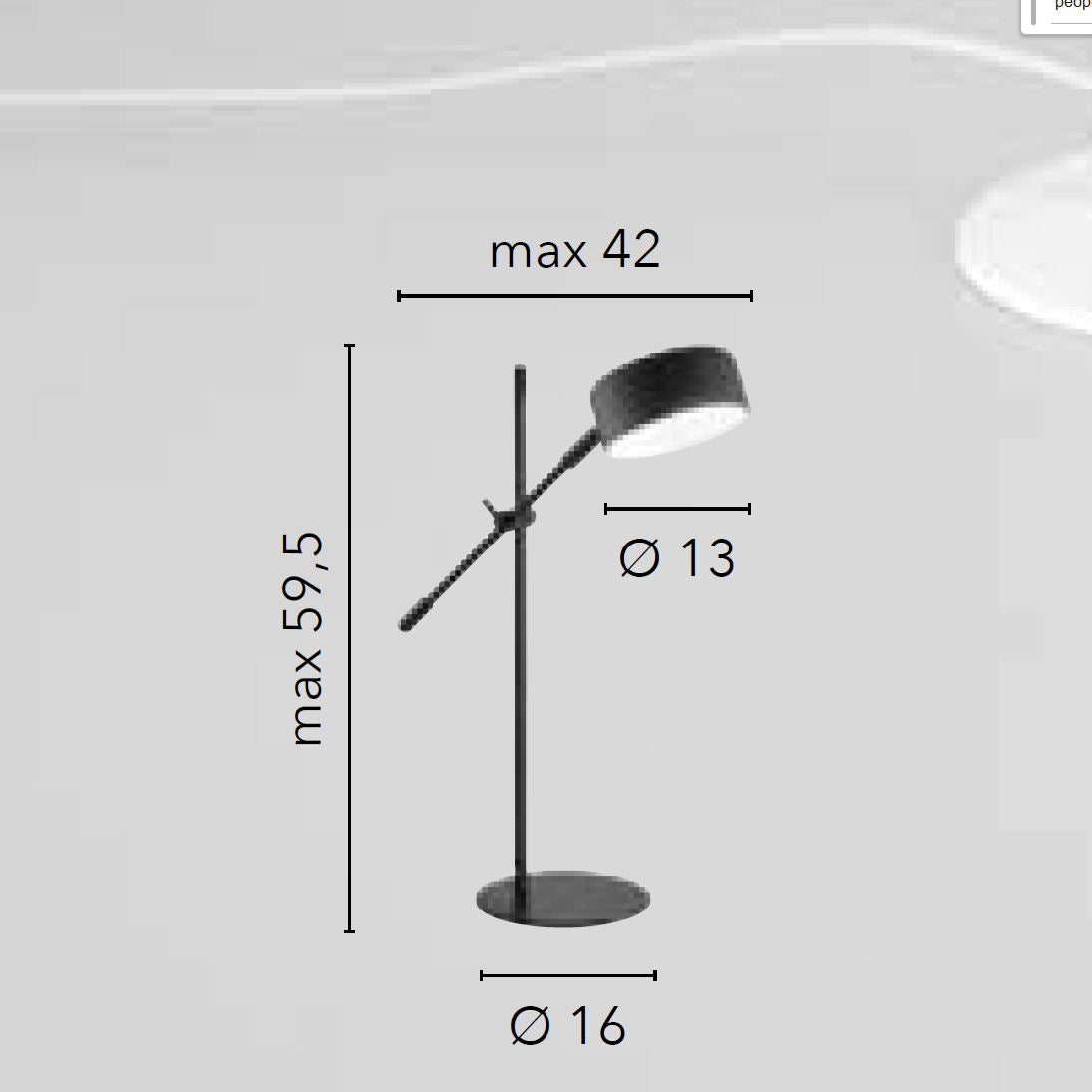 Lampada da scrivania EIFFEL (E14)