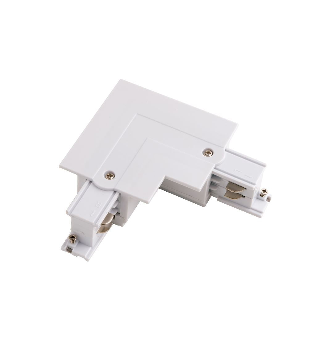 INC-TRACK-L NERO CONNESSIONE ANGOLARE SINISTRA NERO o BIANCO A PER BINARIO TRIFASE INCASSO 11X11X3,2CM