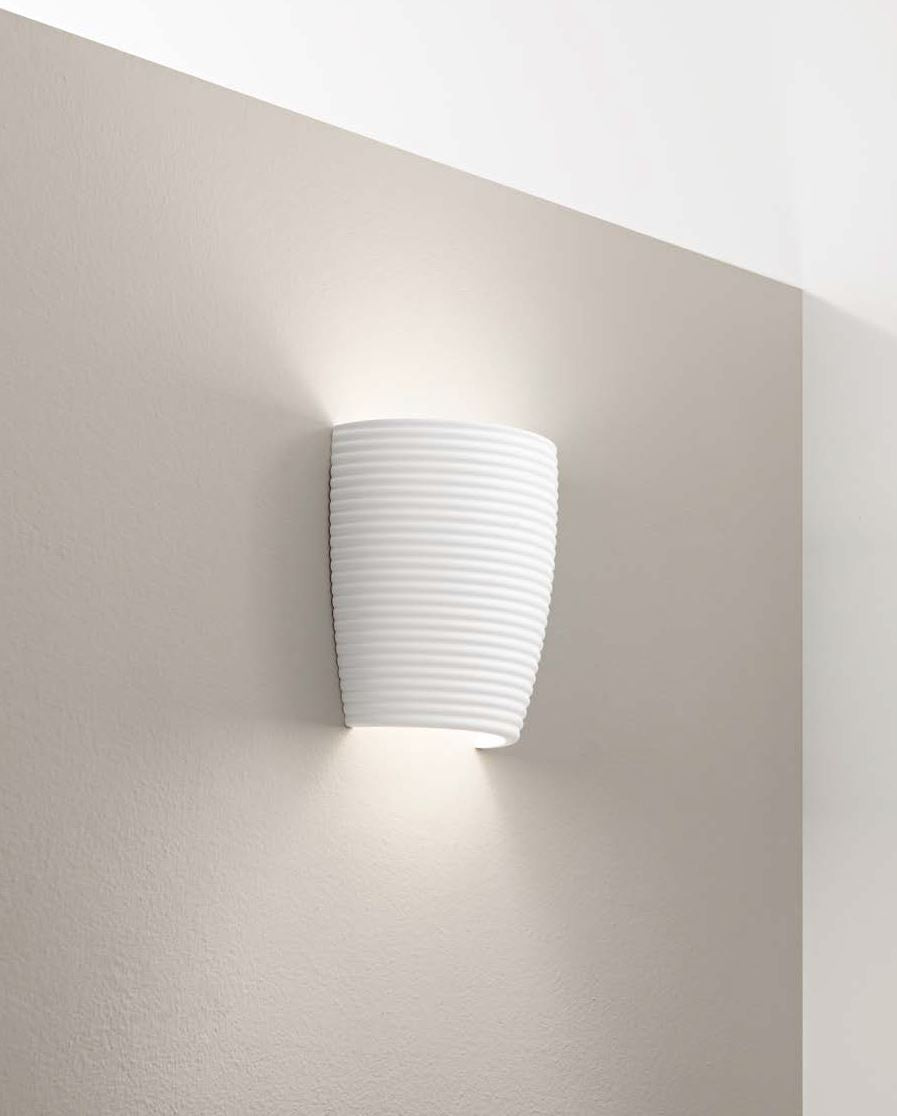 Applique CORINTO 2 Luci Led (E27) 25,5 cm In Gesso