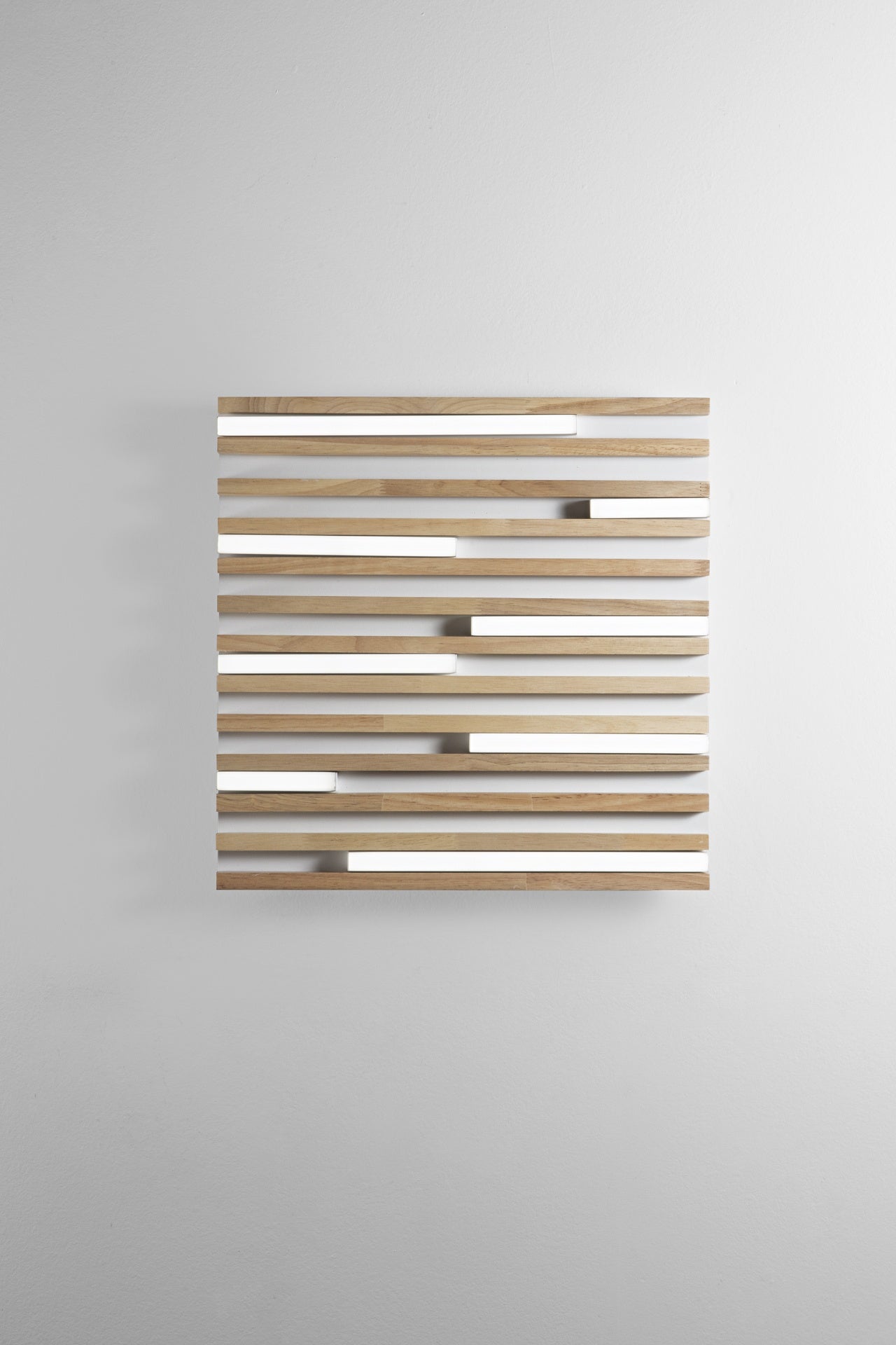 Plafoniera KUMA CCT Quadrata 41 cm In Legno
