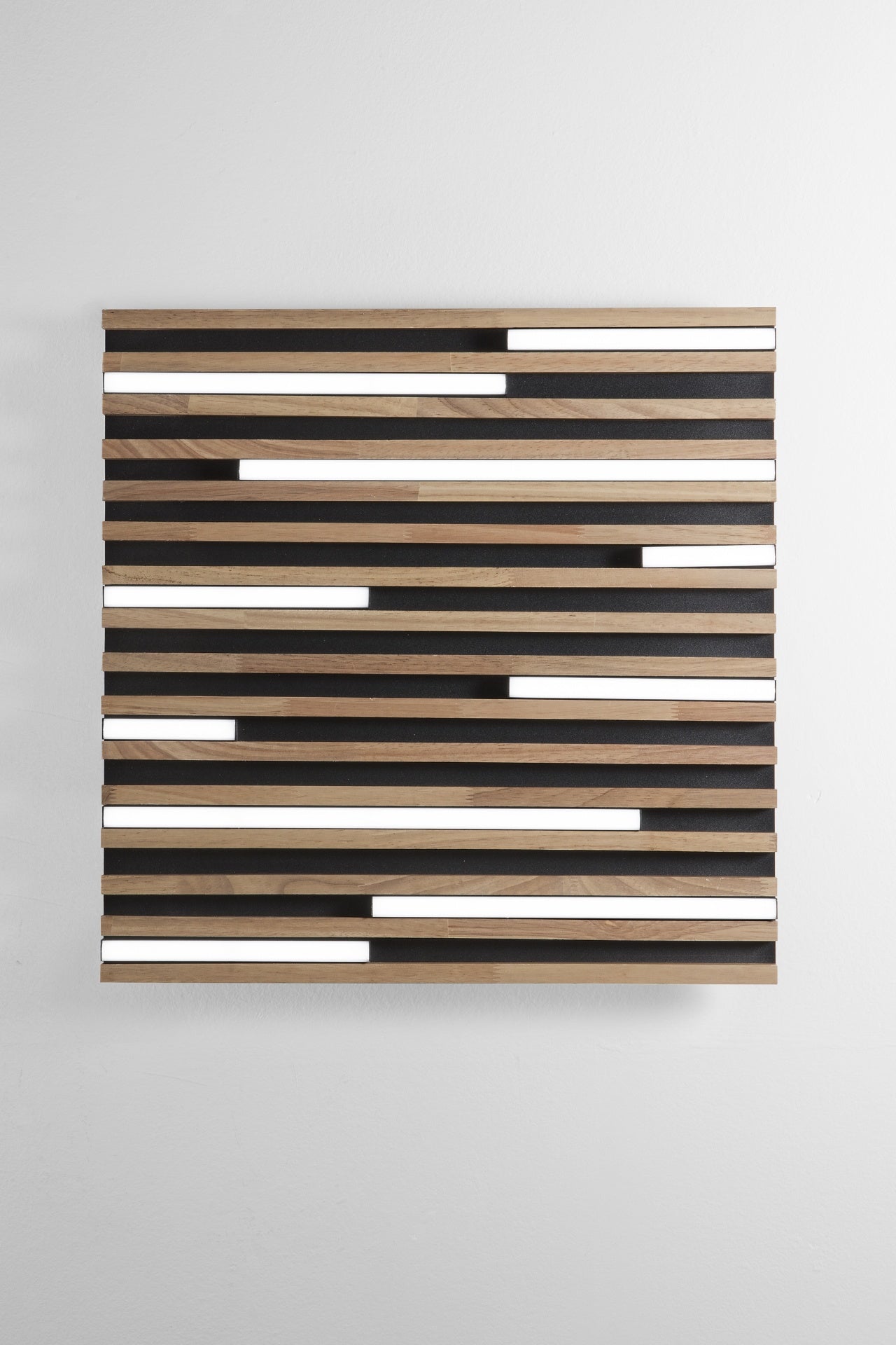 Plafoniera KUMA CCT Quadrata 50 cm In Legno