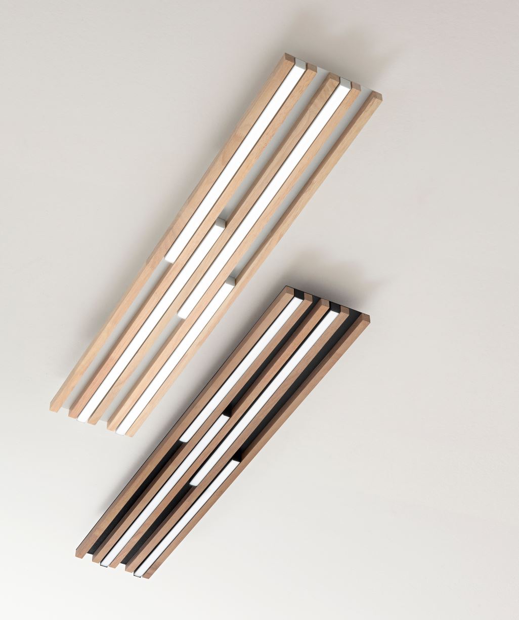 Plafoniera KUMA CCT Rettangolare 80 cm In Legno
