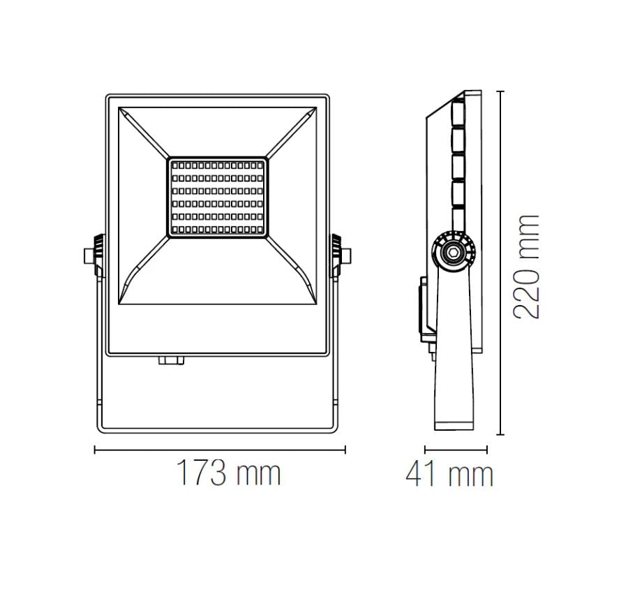 Faretto AXEL CCT Led 30w 22 cm Orientabile In Alluminio