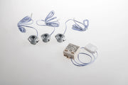 Kit 3 faretti ASSO Da Incasso Rotondi Led 1W in alluminio