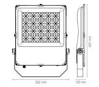 Proiettore GIOVE 49,7 cm LED 300 W In Alluminio