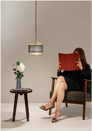 Lampadario LOUNGE S21 a Sospensione Led(E27) 200 cm In Metallo