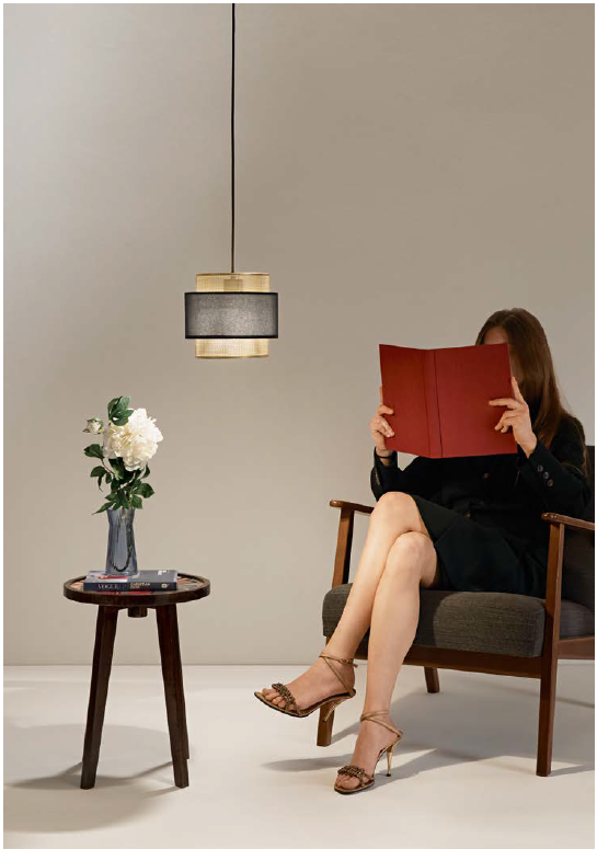 Lampadario LOUNGE S21 a Sospensione Led(E27) 200 cm In Metallo