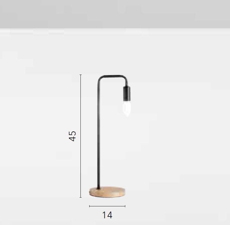 Lampada SUSHI da Tavolo Led(E14) 45 cm in Metallo