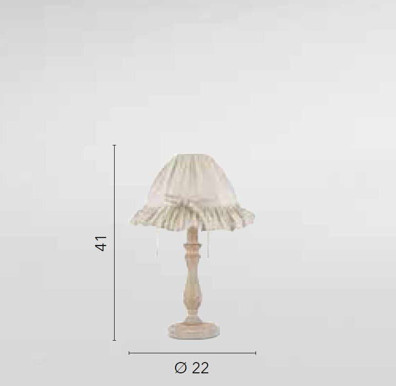 Abatjour CHERRY Led(E14) 41 cm in Legno