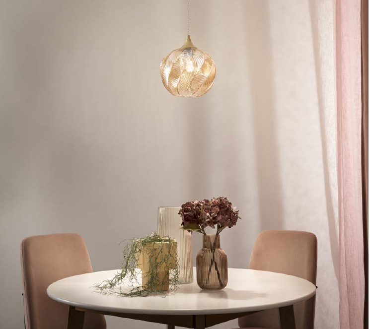 Lampadario MAJESTY S23 a Sospensione Led(E27) 230 cm in Vetro