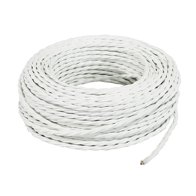 Cavo elettrico CLAY trecciato con rivestimento tessile 5 m 3X0,75 mm