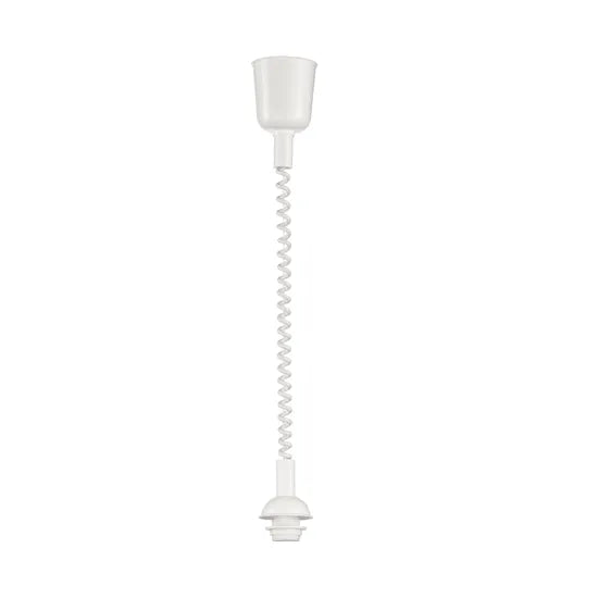 Pendel Saliscendi bianco (E27) In Plastica