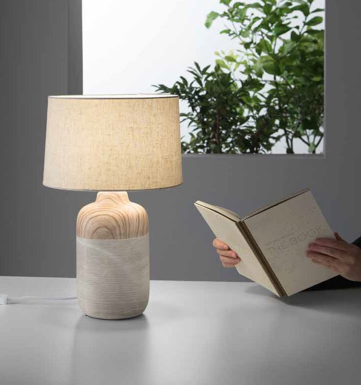 Lampada WOODY da tavolo Led(E27) 49 cm in Ceramica