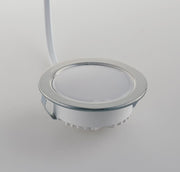 Faretto NEMO argento LED 6,5 cm 3,5w ad incasso in termoplastica