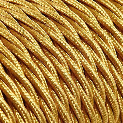 Cavo elettrico CLAY trecciato con rivestimento tessile 25 m 3X1,5 mm