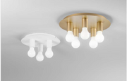 Plafoniera STRIKE 3 Luci Led (E27) 86 cm In Metallo