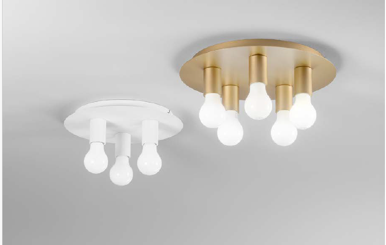 Plafoniera STRIKE 3 Luci Led (E27) 86 cm In Metallo