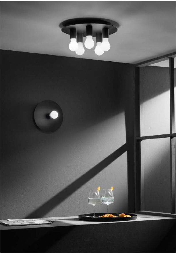 Plafoniera STRIKE 1 Luce Led (E27) 86 cm In Metallo