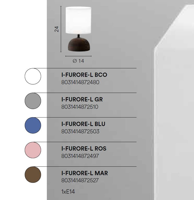 FURORE Led Lamp (E14) 24 cm in Ceramic