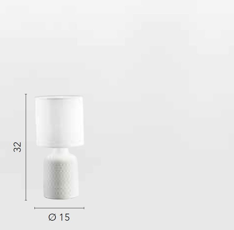 Lampada RAVELLO da tavolo Led(E14) 32 cm in Ceramica