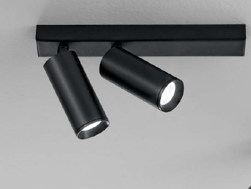 Plafoniera PLAUTO 2 Portalampada Led(GU10 mini) 23.5 cm in Metallo