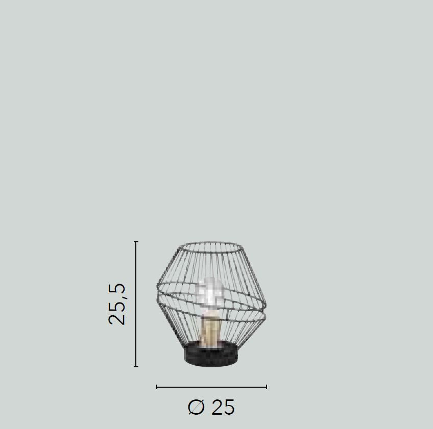 Lampada KIKO Led(E27) 25 cm In Metallo