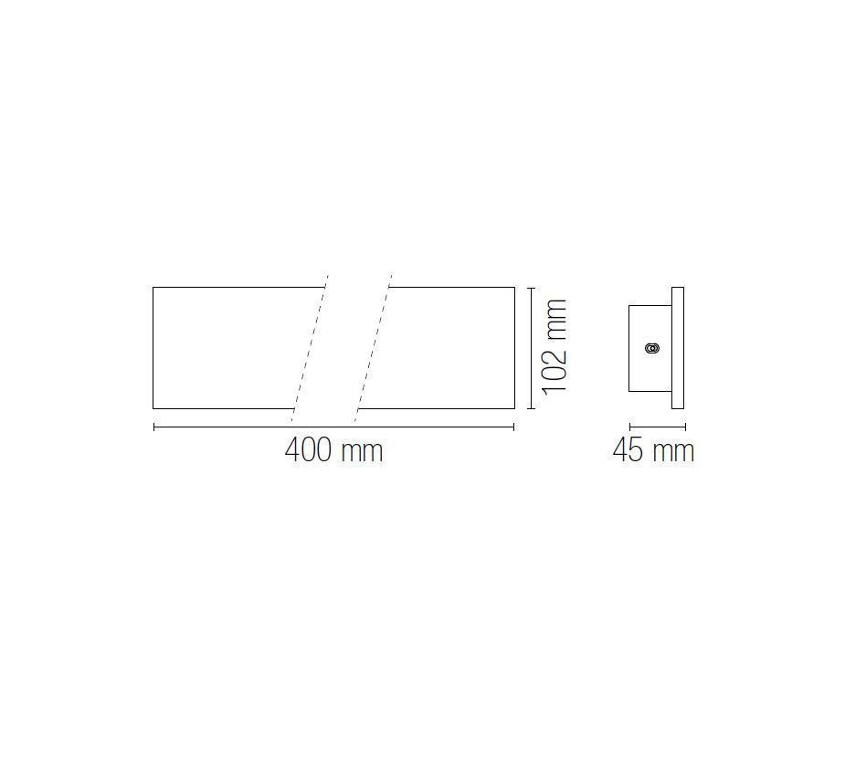 Applique PARKER LED CCT 40 cm Led 12 W In Cemento