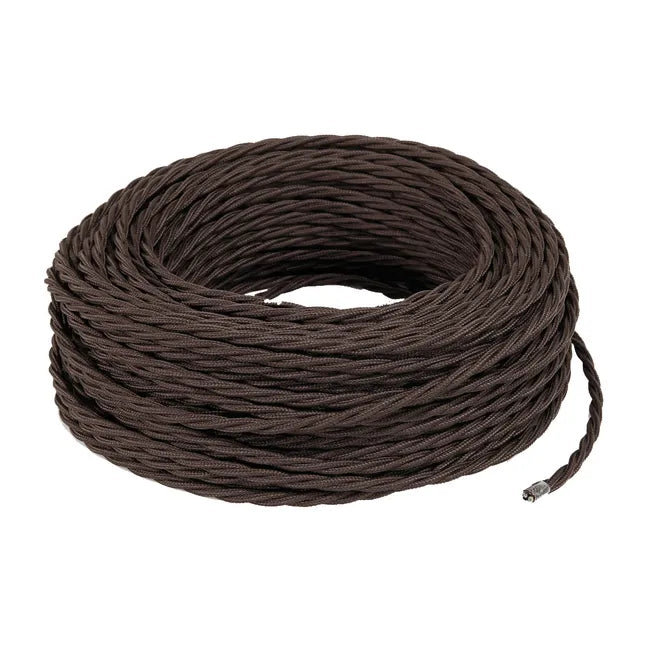 Cavo elettrico CLAY trecciato con rivestimento tessile 25 m 3X1,5 mm