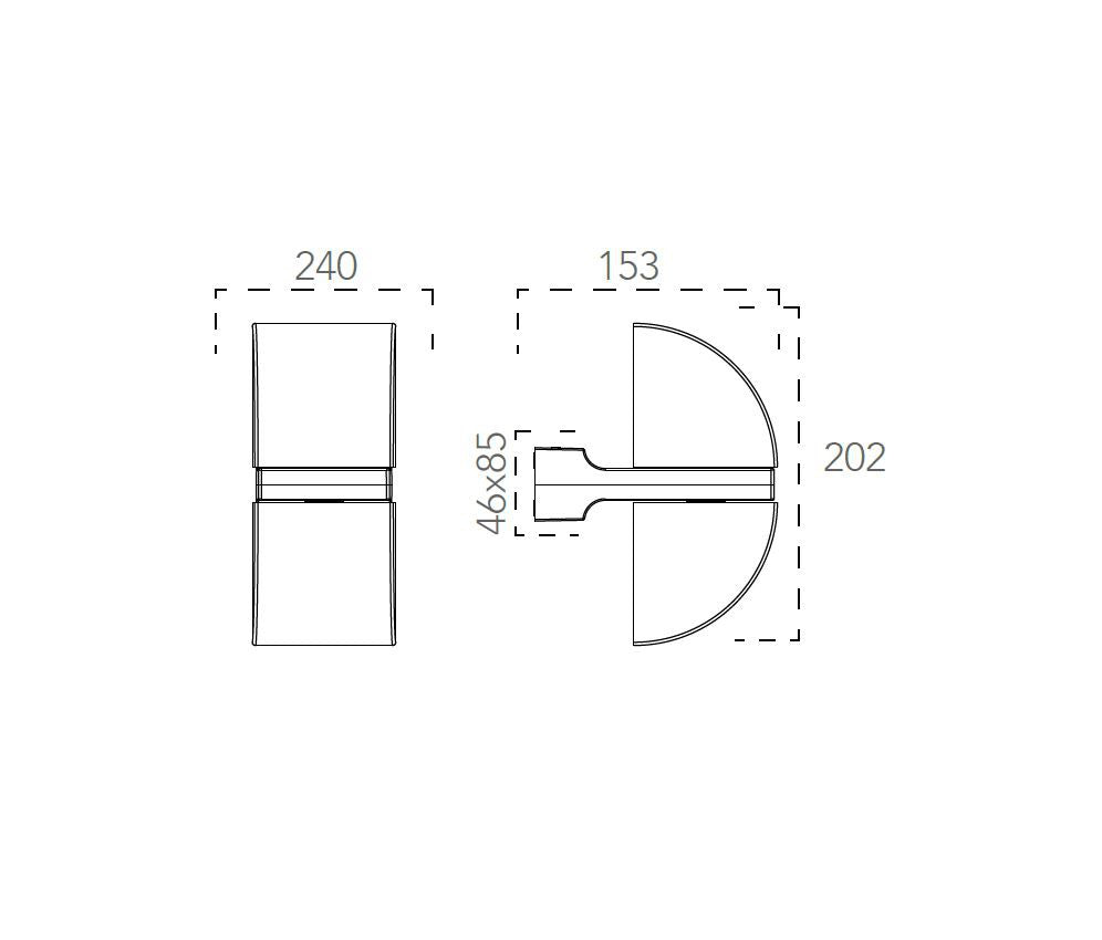 Applique IDEM 9 cm LED 8 W In Alluminio