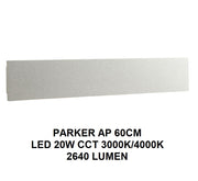 Applique PARKER LED CCT  60 cm 20 W In Cemento