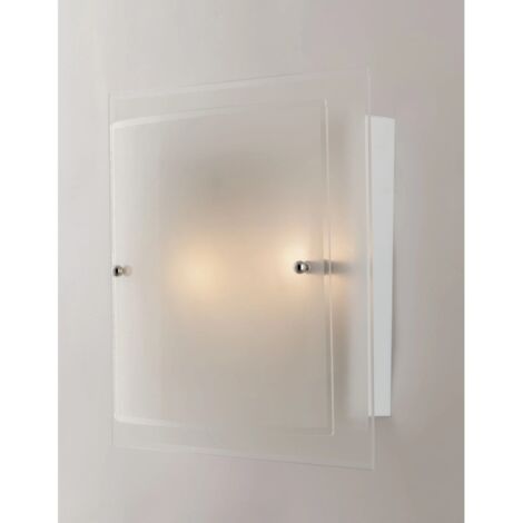 Plafoniera DRITTA-CURVA (E27) 40 cm In Vetro