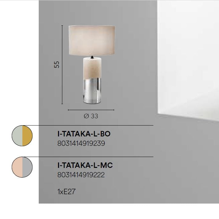 Lampada TAKATA da tavolo Led(E27) 55 cm in Ceramica