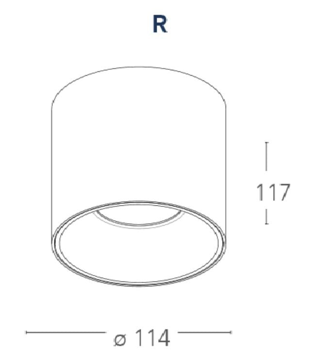Faretto MIG CCT 11.5 cm cilindrico Led 20w in alluminio