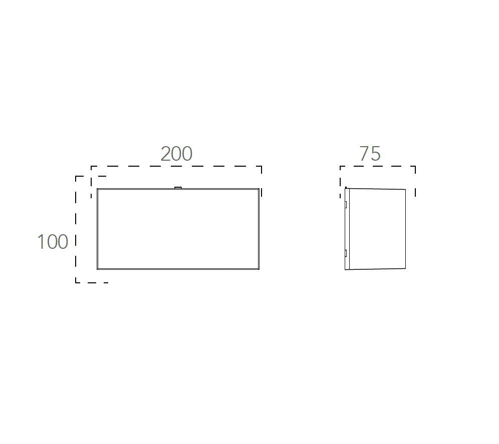 Applique TOGO CCT 20 cm LED 8 W In Acrilico