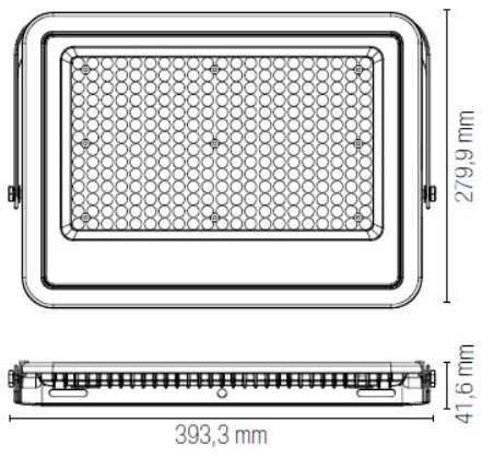 Proiettori ATHOS 28 cm LED 200 W In Alluminio