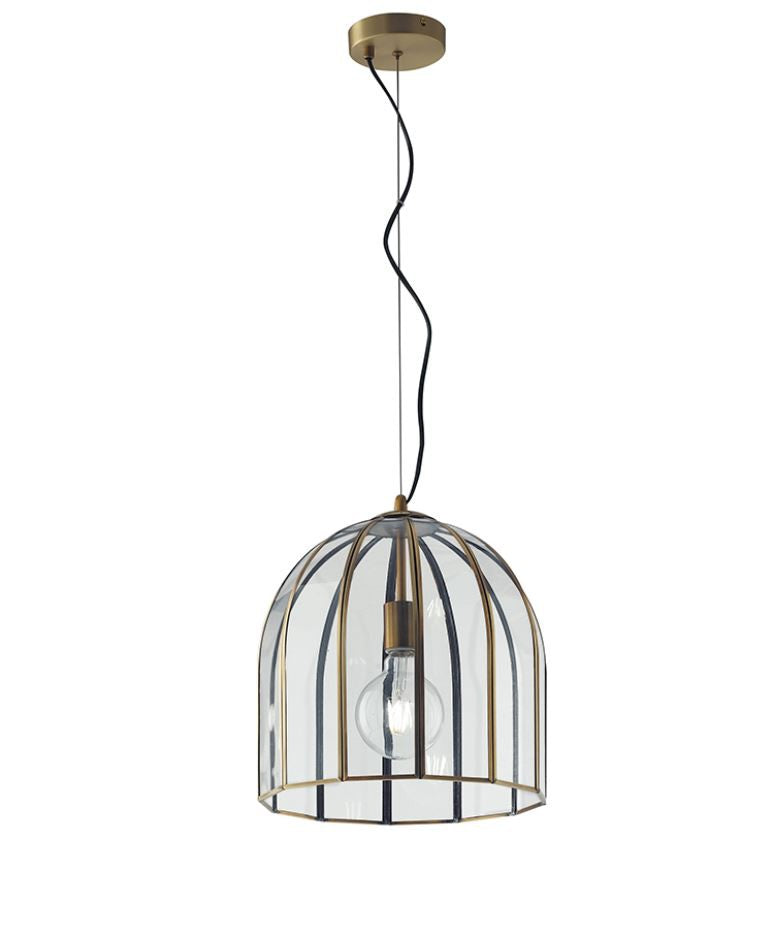 Lampadario CHESTER L a Sospensione 127 cm In Vetro