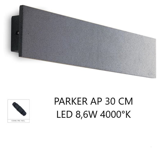 Applique PARKER LED  30 cm 8 W In Cemento