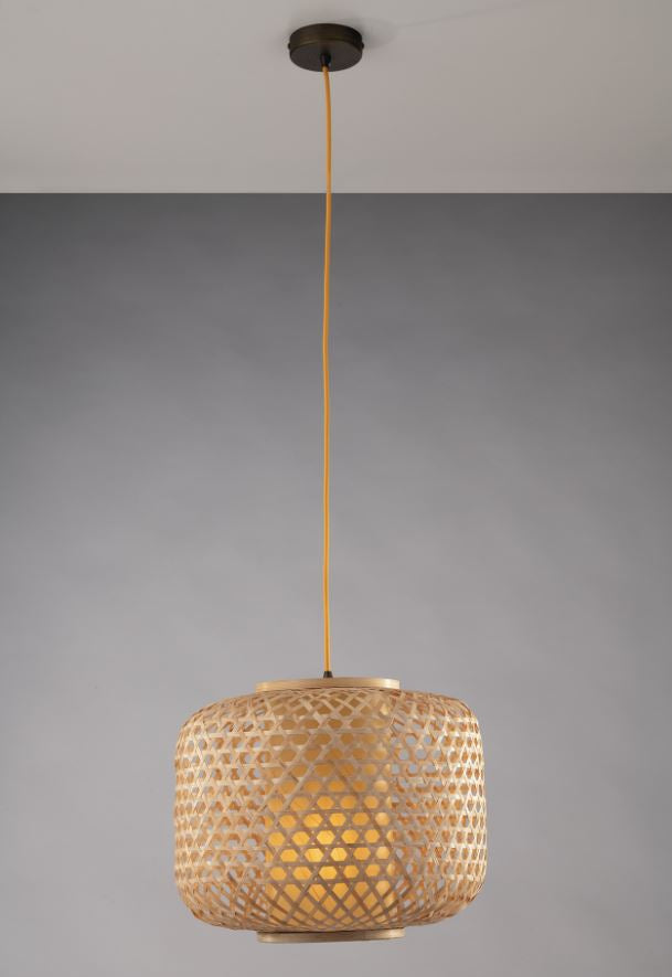 Lampadario ZEN a Sospensione Led(E27) 40 cm In Bambù