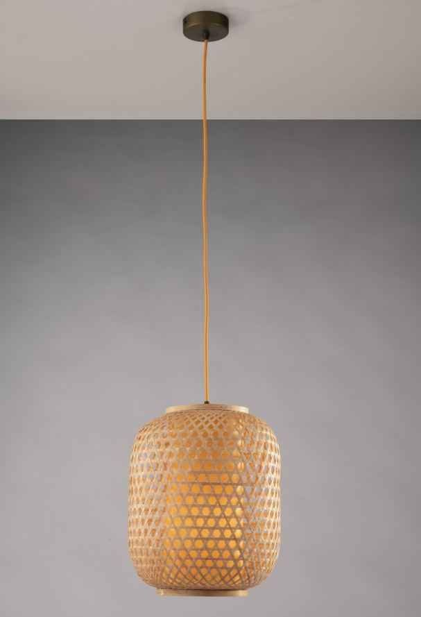 Lampadario ZEN a Sospensione Led(E27) 30 cm In Bambù