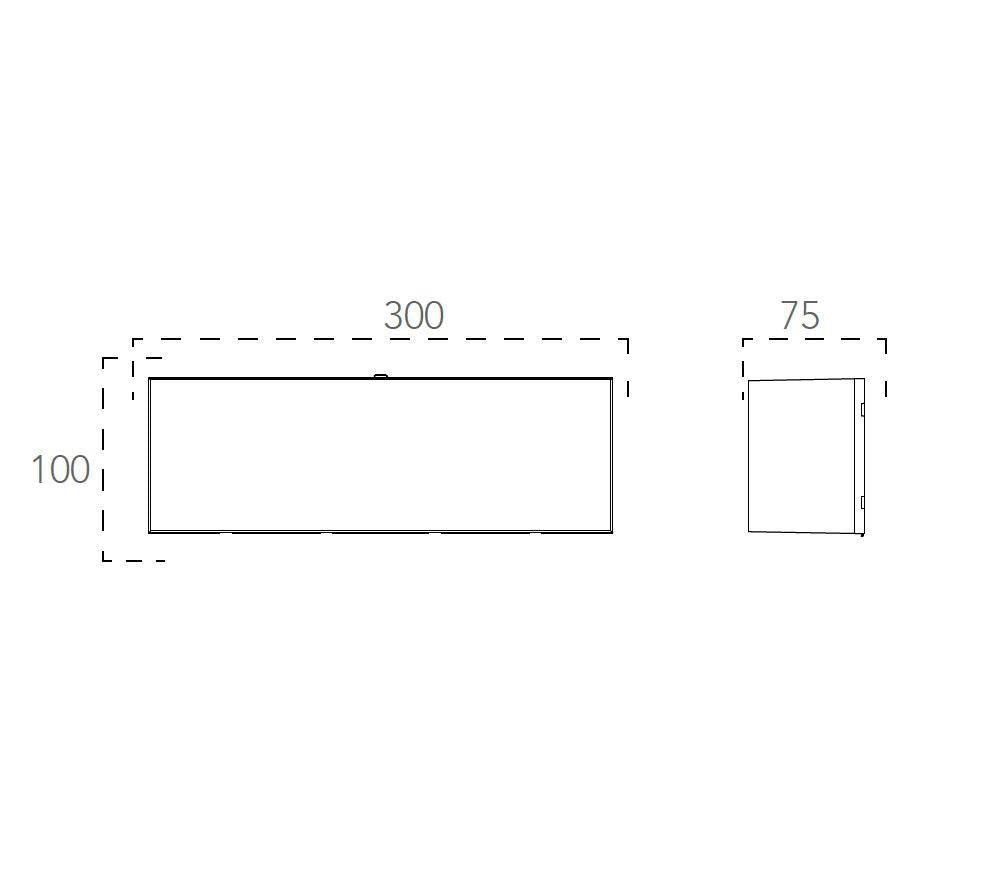 Applique TOGO CCT 30 cm LED 12 W In Acrilico