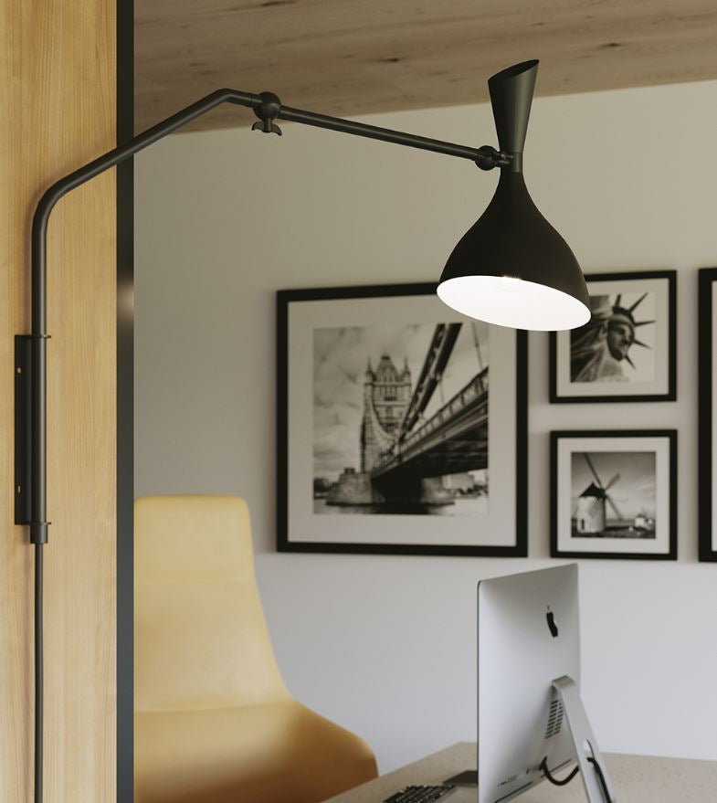 Applique MORGAN Orientabile Led(E27) 74,5 cm In Metallo