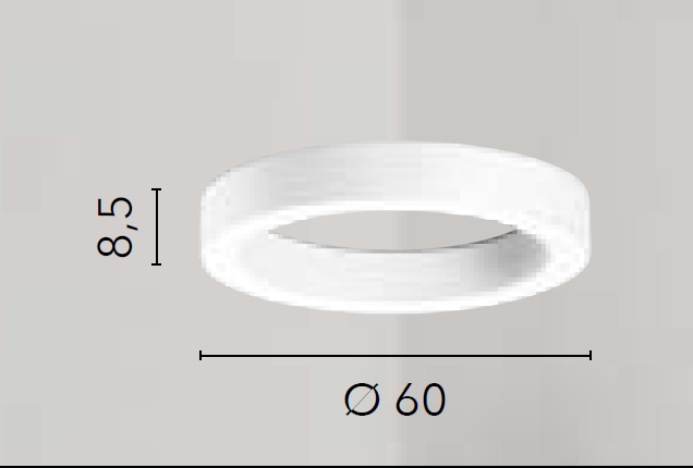 Demos CCT 60cm 60W Acrylic Chandelier