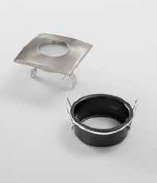 Faretto VIPER quadrato 8,2 cm da incasso in metallo e diffusore in vetro satinato