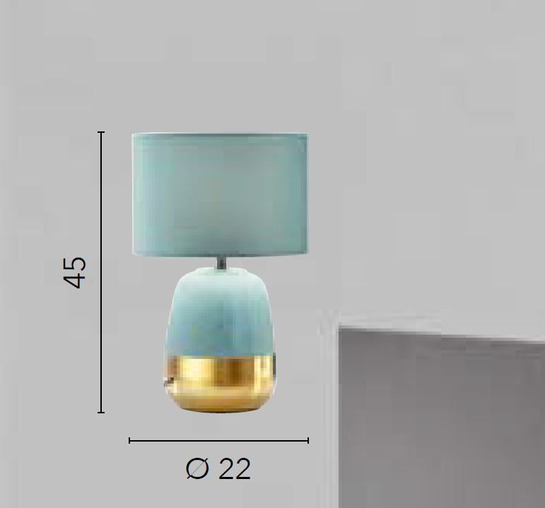 Lampada SIOUX da tavolo Led(E27) 45 cm in Ceramica