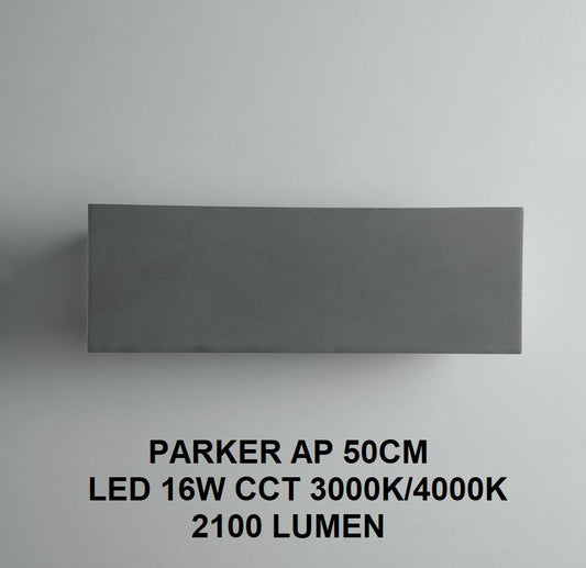 Applique PARKER LED CCT 50 cm 16 W In Cemento