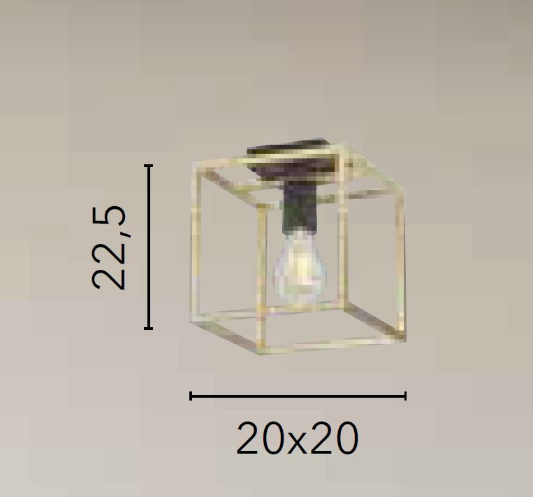 Plafoniera KIMERA Led 20cm 1 luce In Metallo