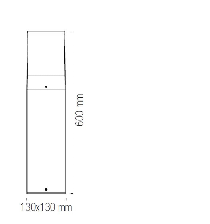 Applique BOOSTER 60 cm LED E27 In Metallo